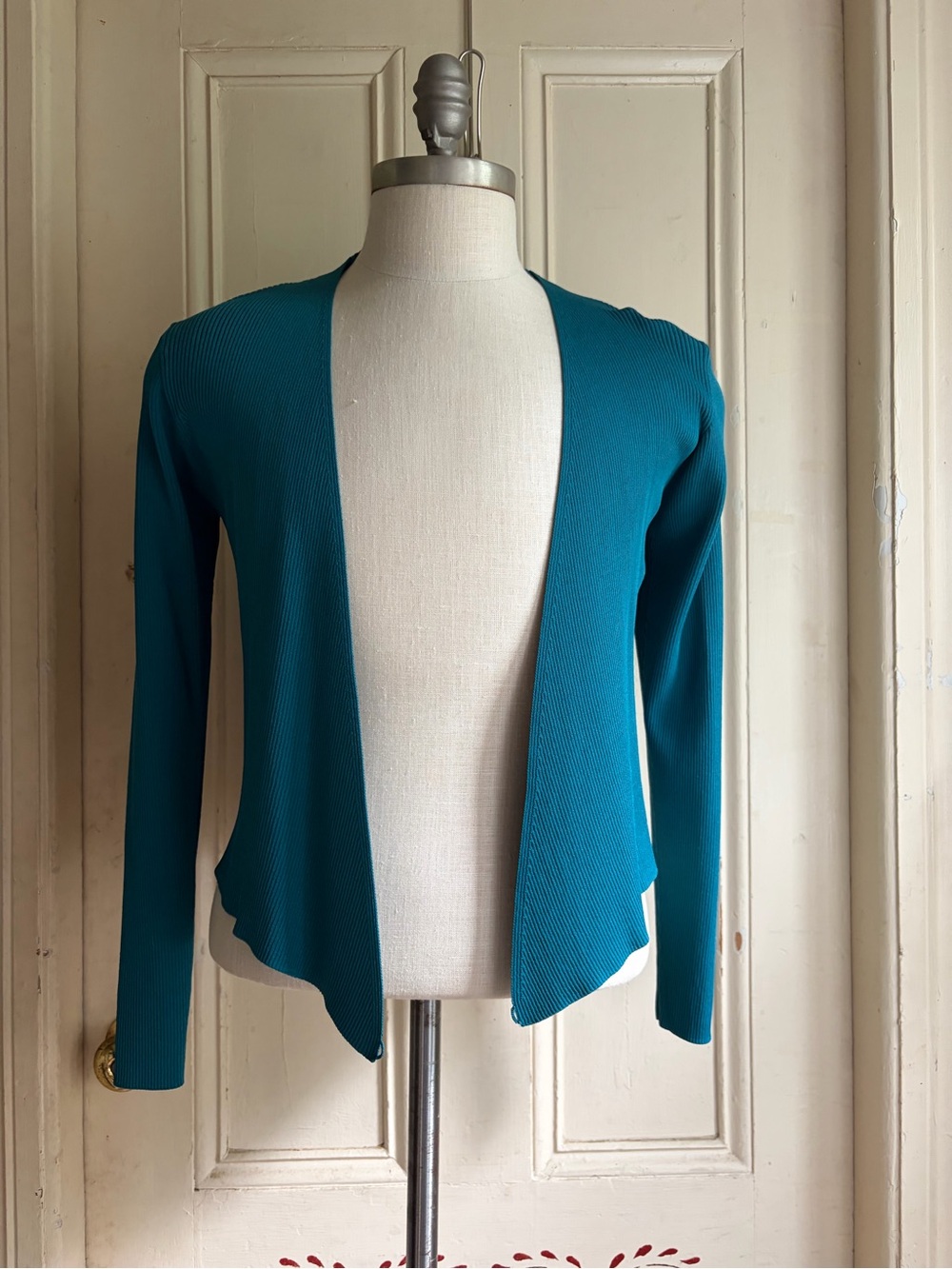 NWT Universal Standard Teal Open-Front Lightweight Cardigan